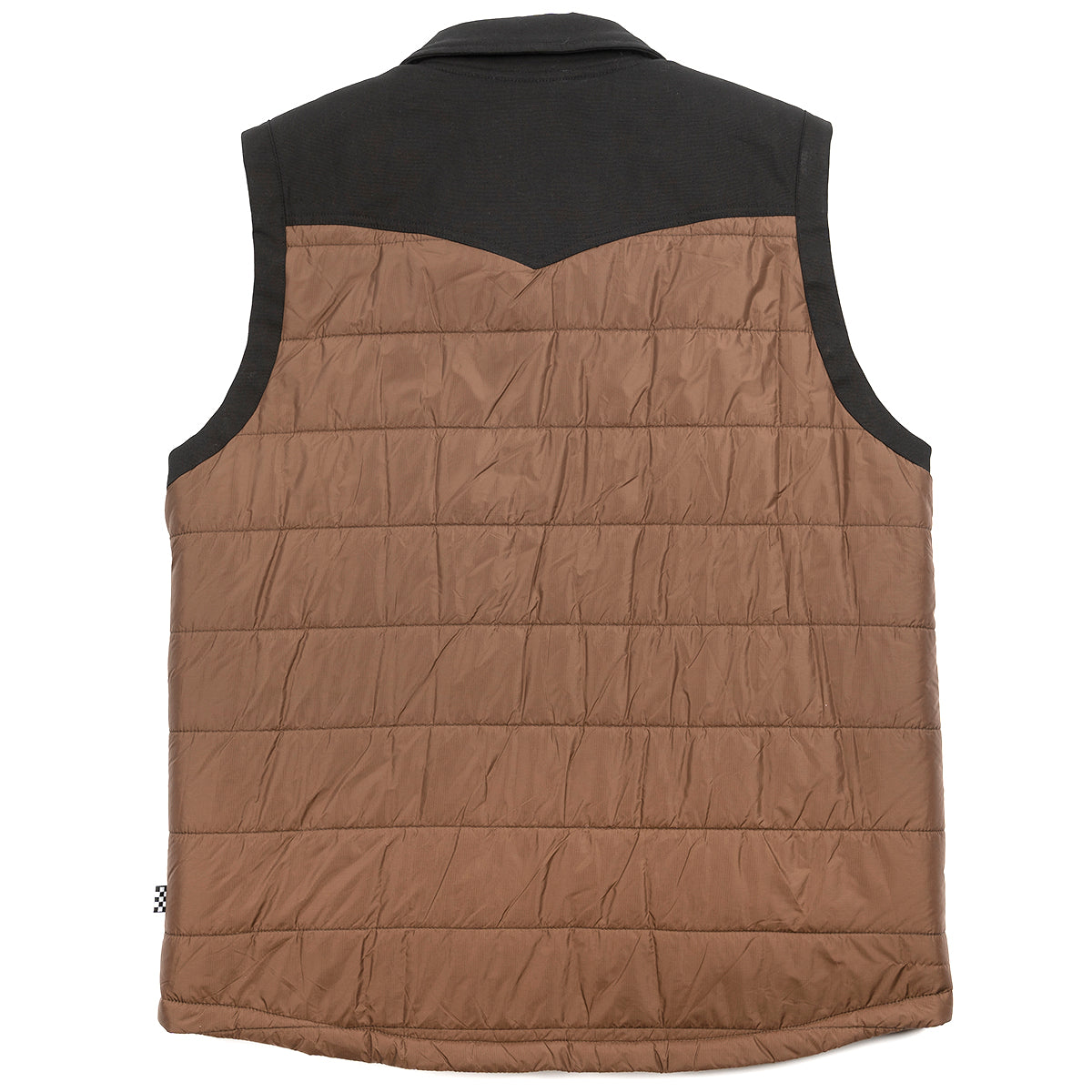Fasthouse Prospector Puffer Vest, Black/Brown, Large-Motocross Vest
