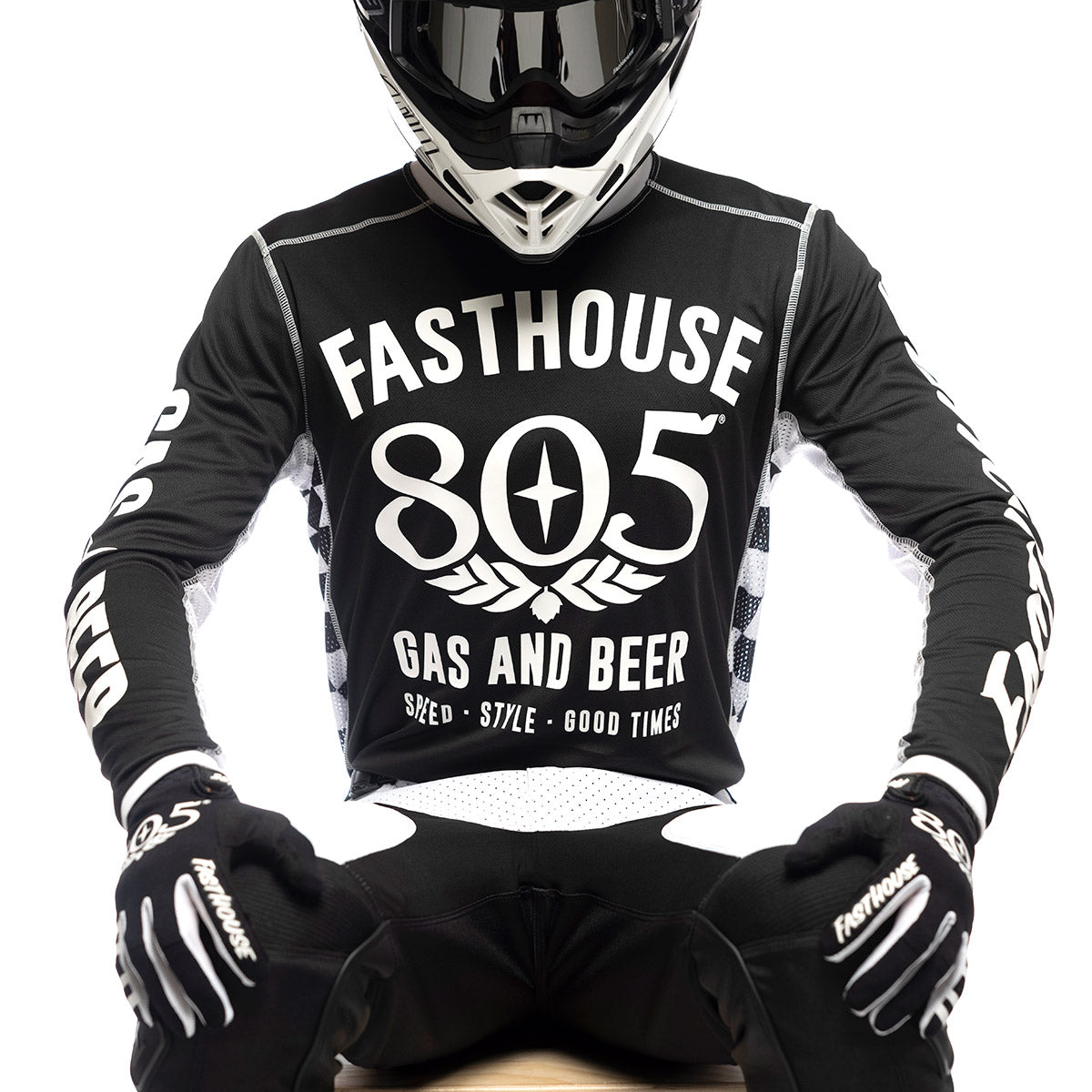 Fasthouse Off-Road Jersey - Black/White L