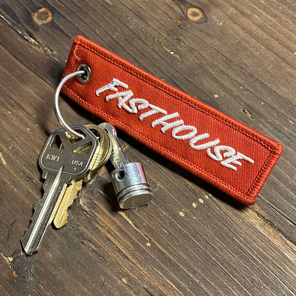 Inspired Red Supreme Slides Keychain