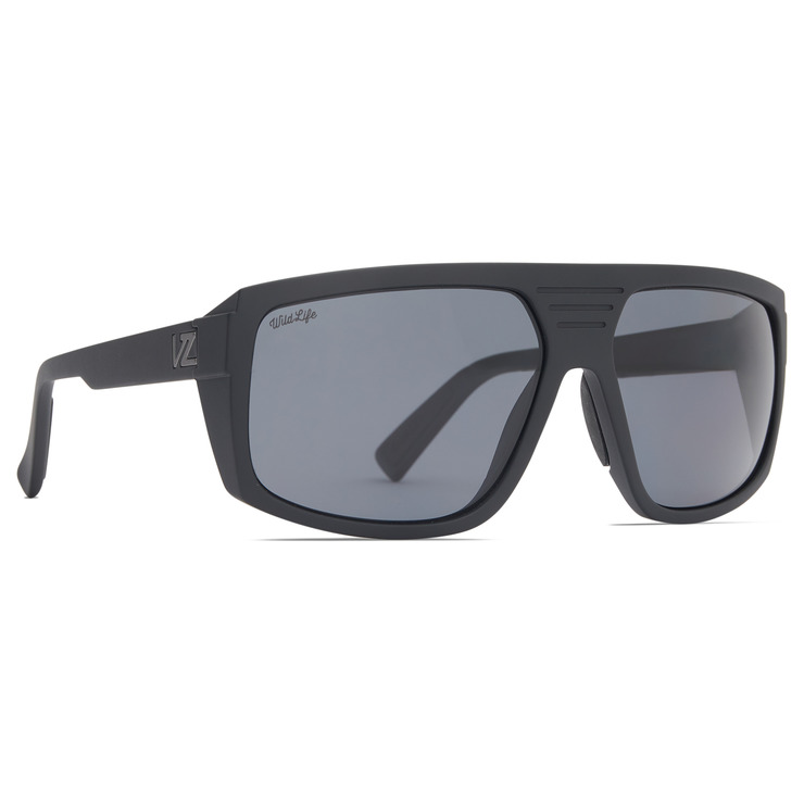 VonZipper Quazzi Polarized Sunglasses - Gray Fasthouse Satin/Vintage – Black