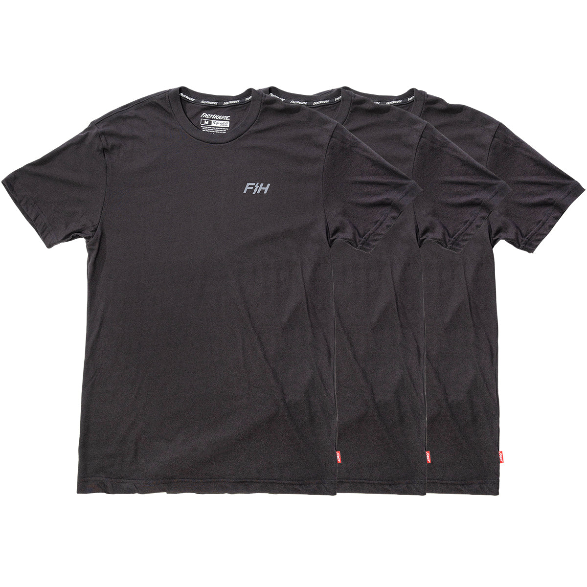 Basic Tech Tee 3-Pack - Black