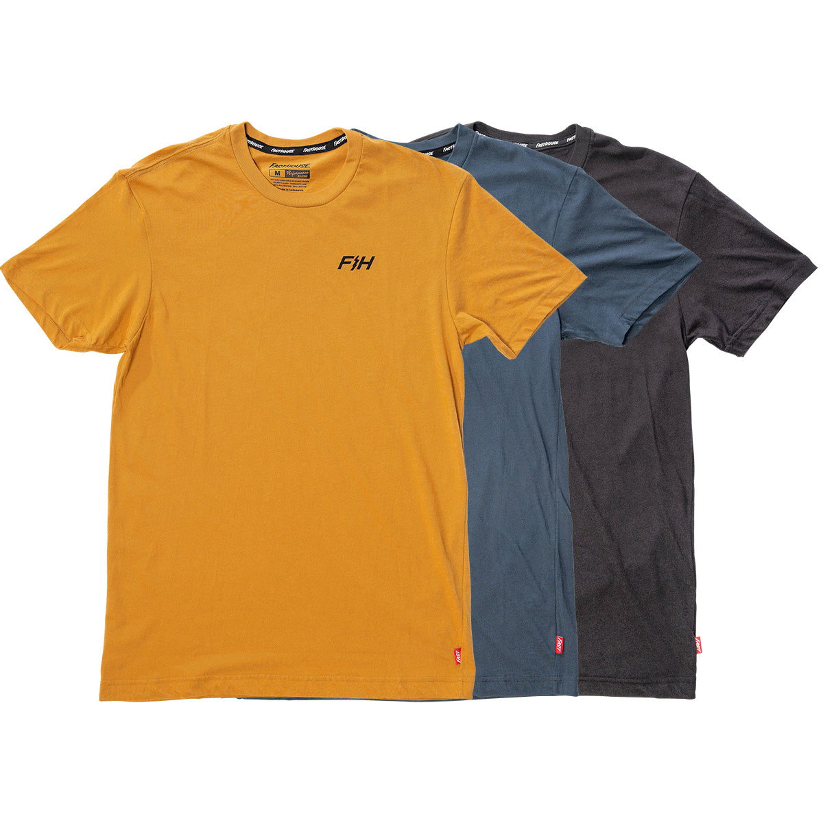 Basic Tech Tee 3-Pack - Black/Indigo/Vintage Gold