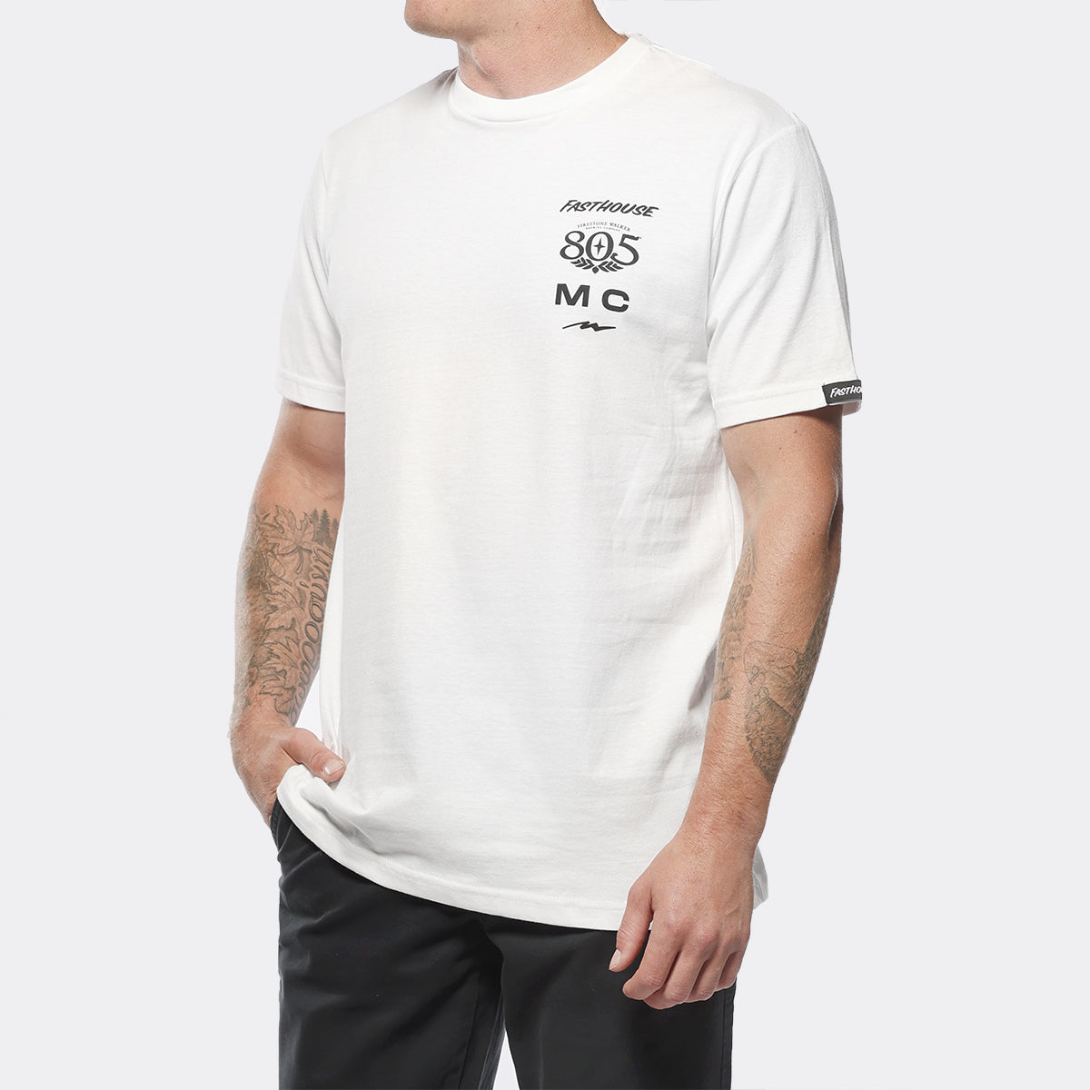 805 Parallel Midweight Tee - White