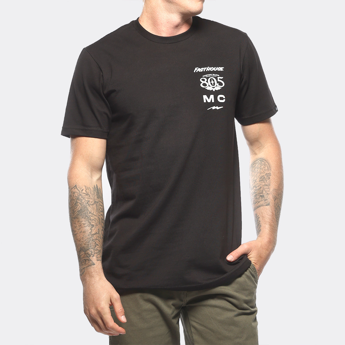 805 Parallel Midweight Tee - Black