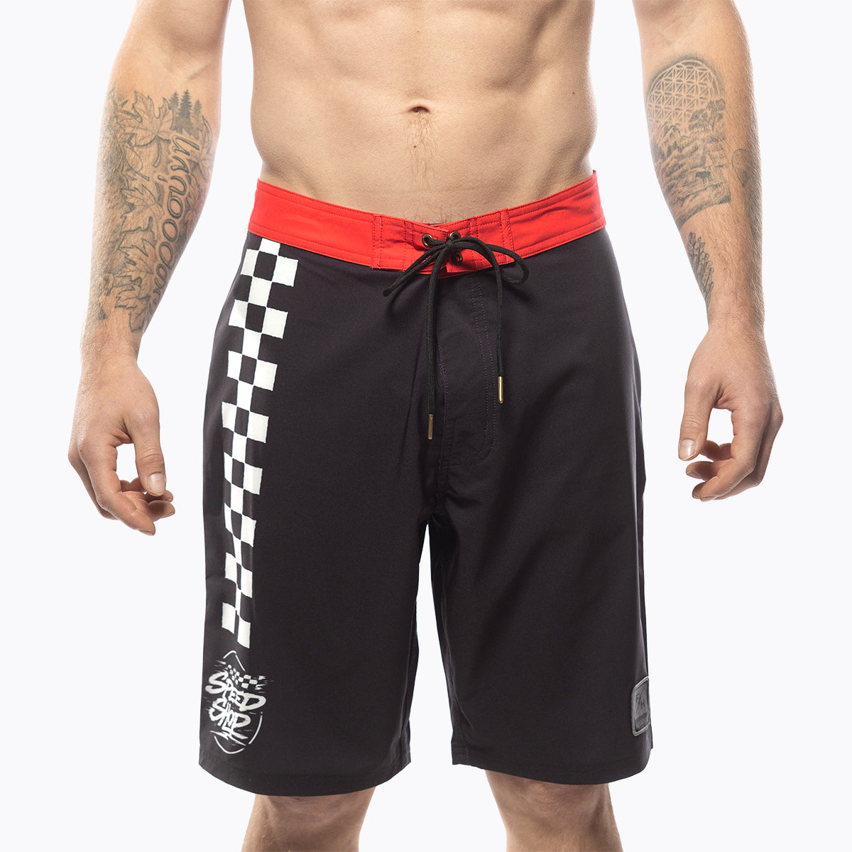 Burner 21" Boardshort - Black/Red