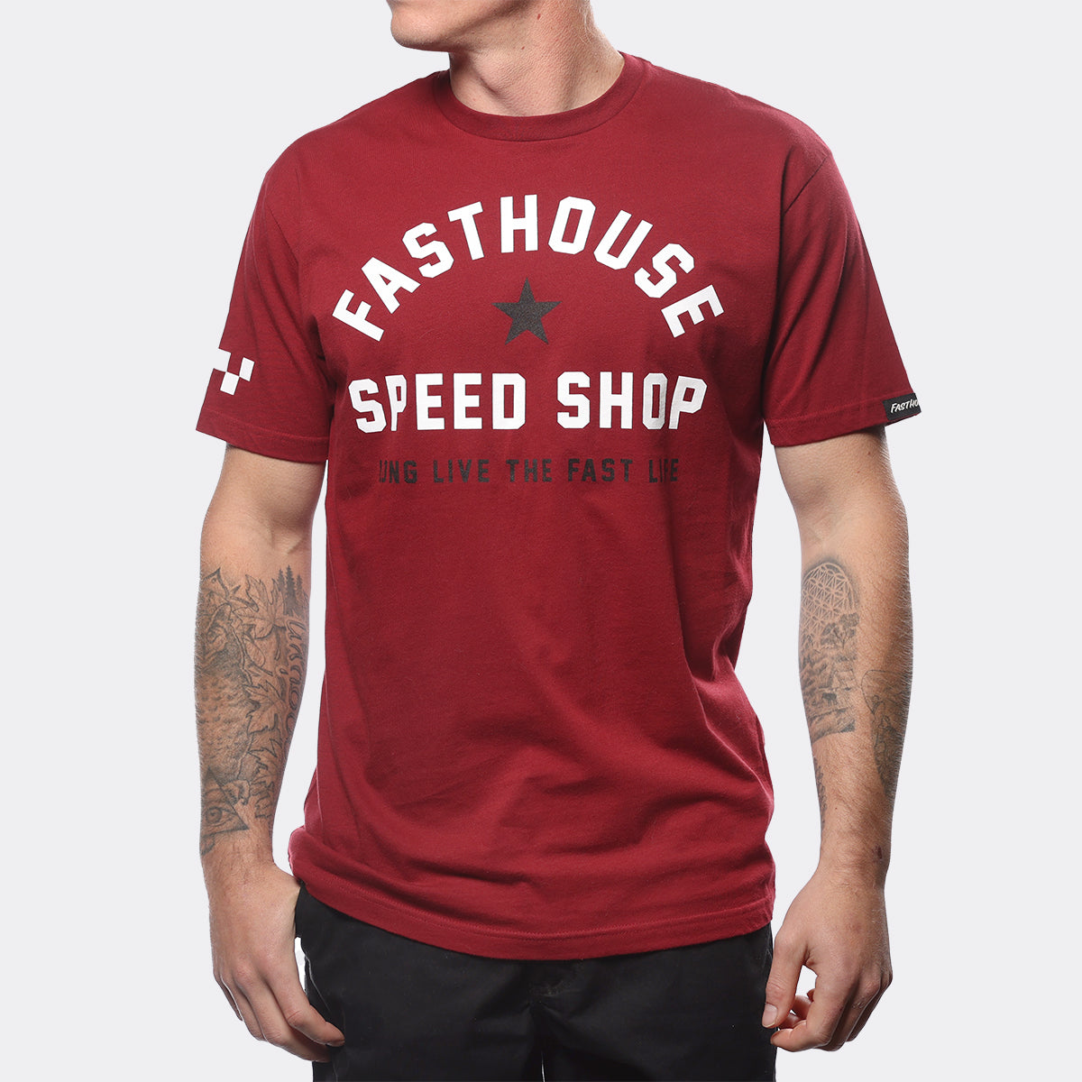 Fast Life Tee - Cardinal