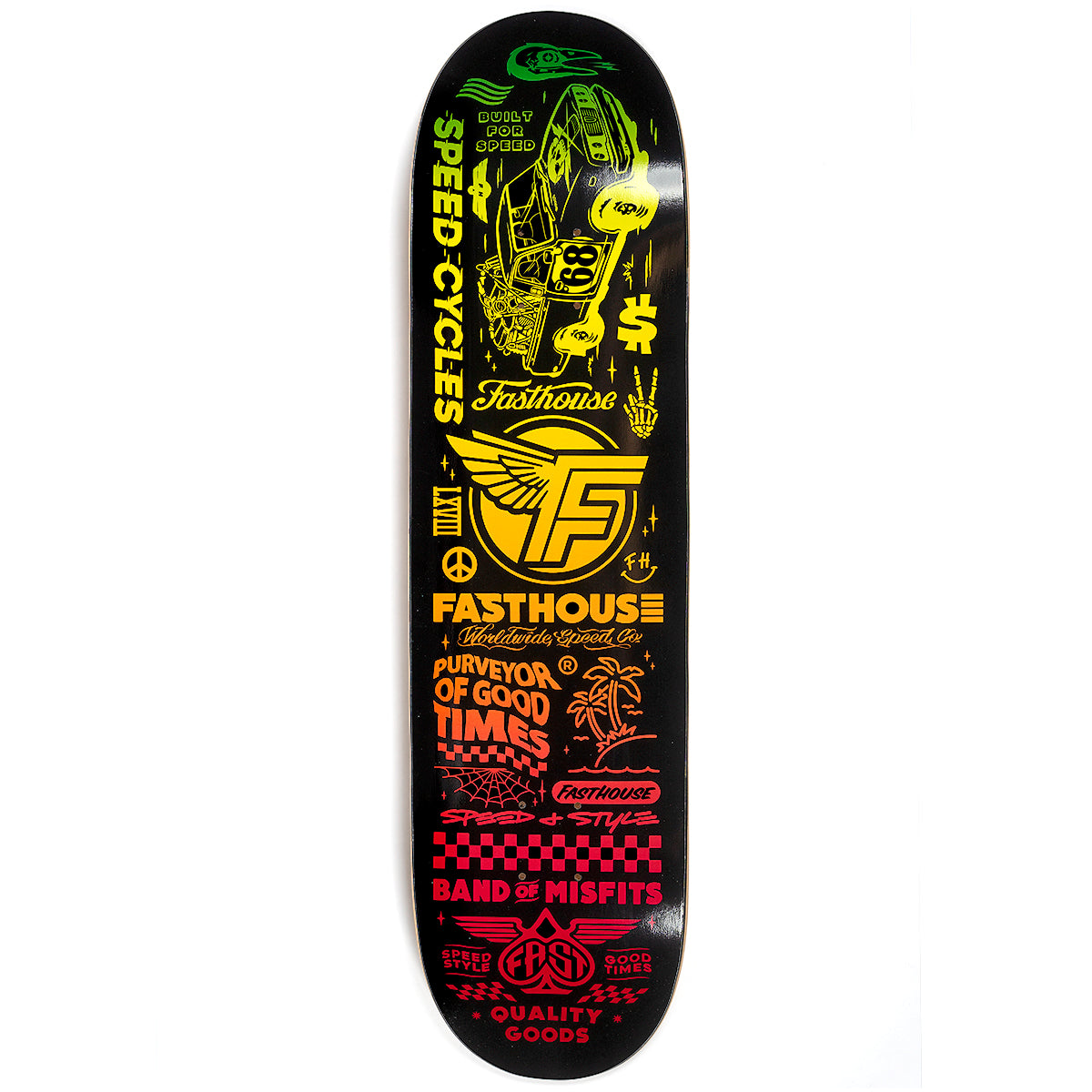 Flash Skateboard Deck, 8.25"