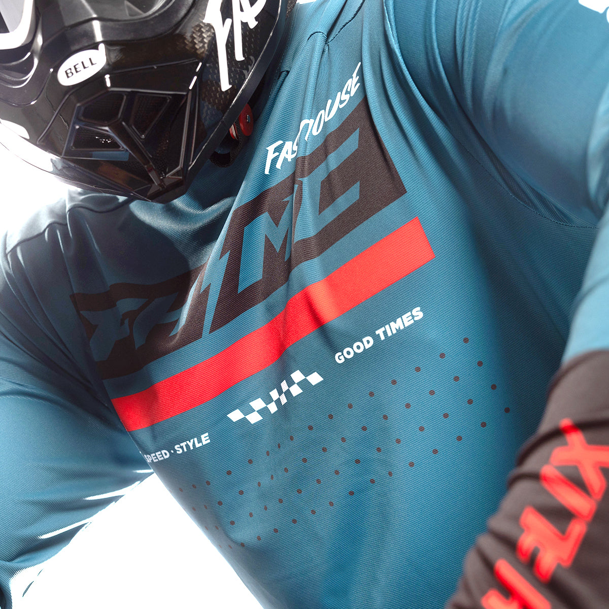 Helix Podium Jersey - Red/Black/Teal