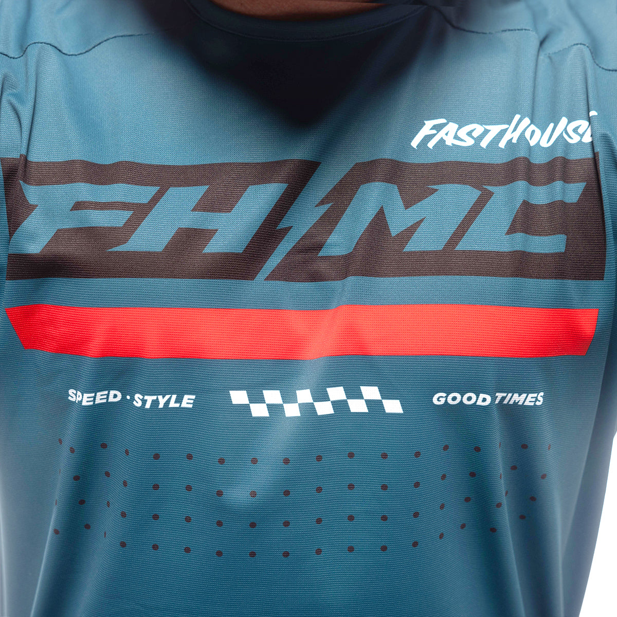 Helix Podium Jersey - Red/Black/Teal