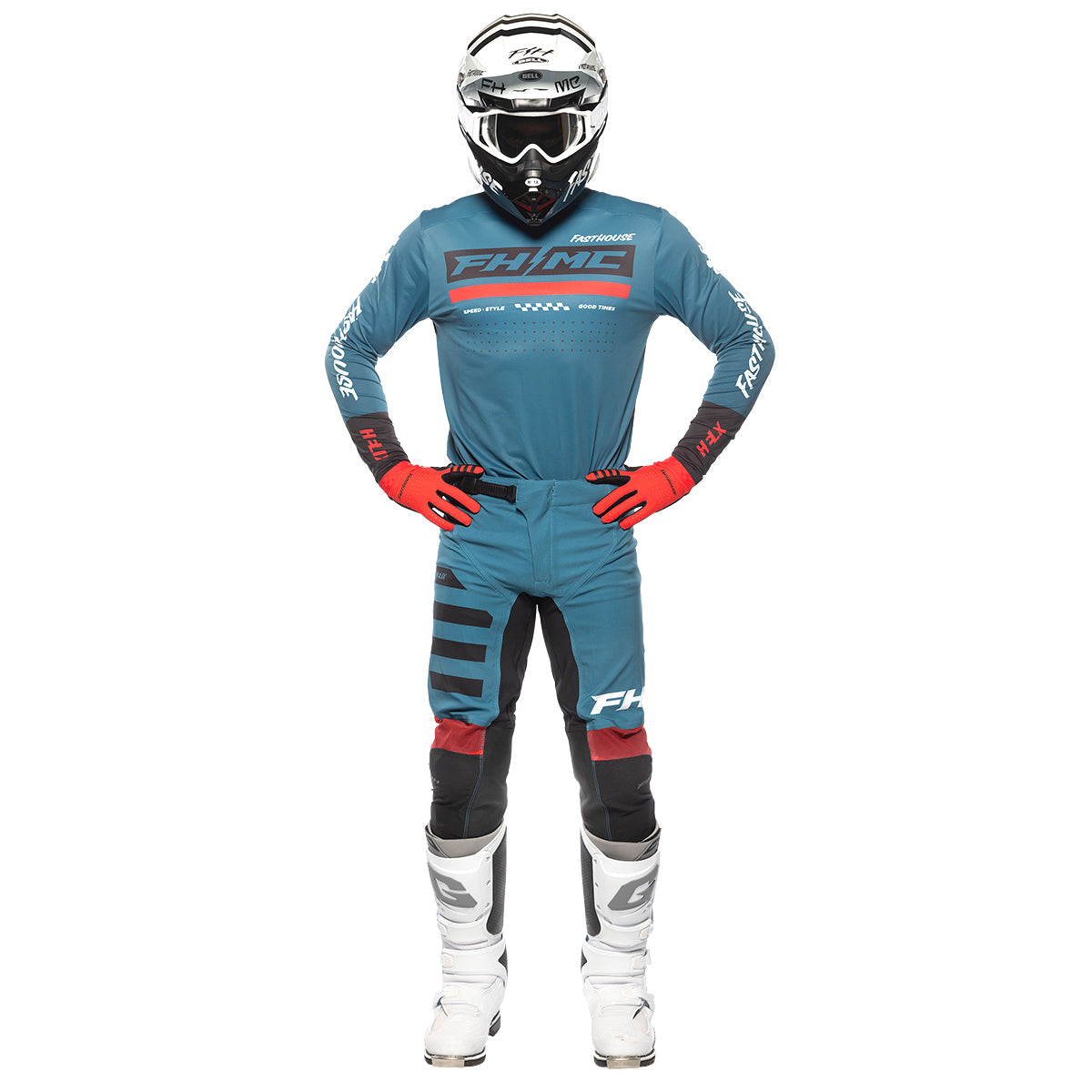 Helix Podium Jersey - Red/Black/Teal