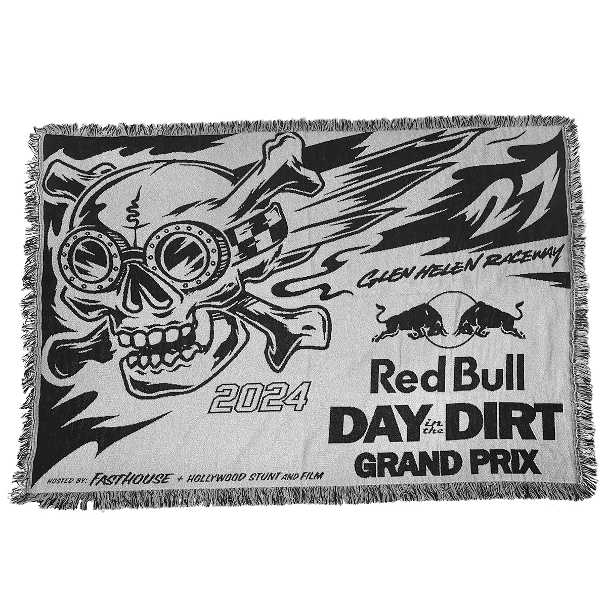 Red Bull Day in the Dirt 27 Throw Blanket