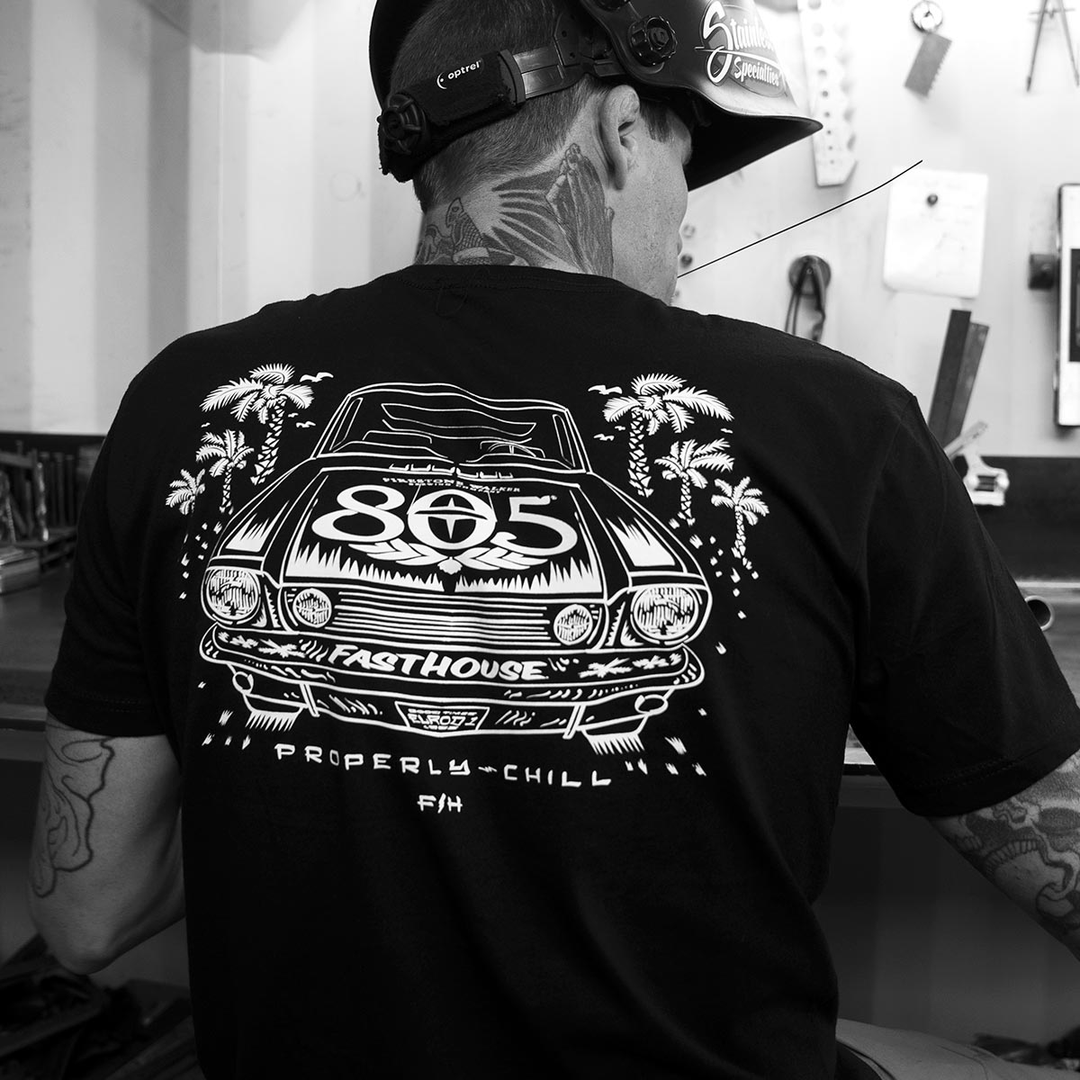 805 Sunset Tee - Black