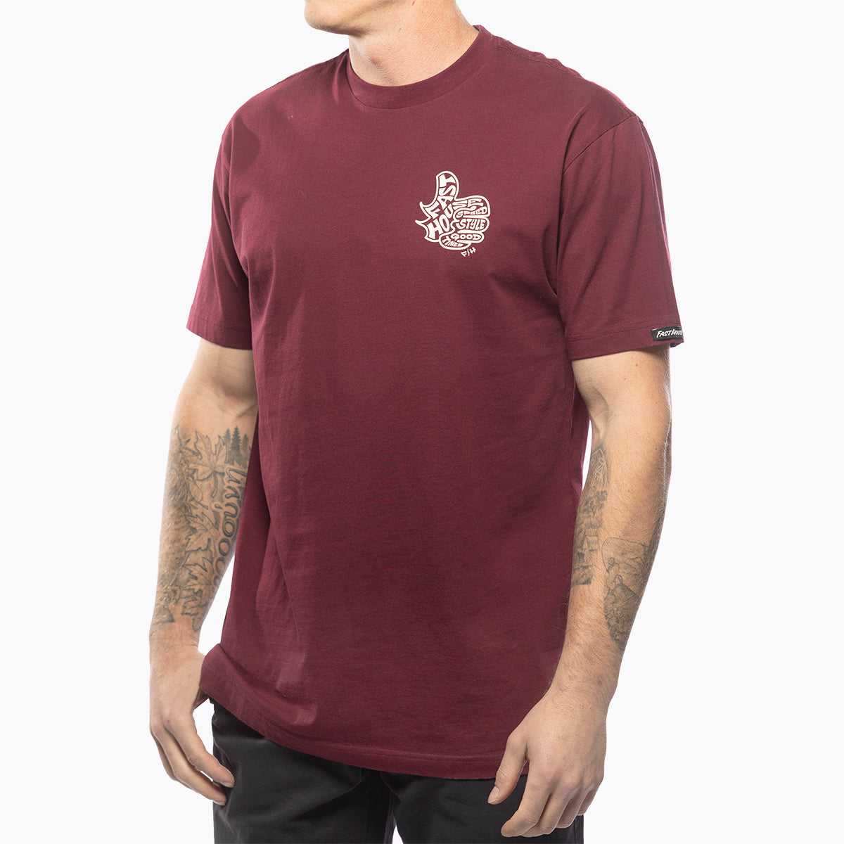 Satisfaction Tee - Maroon