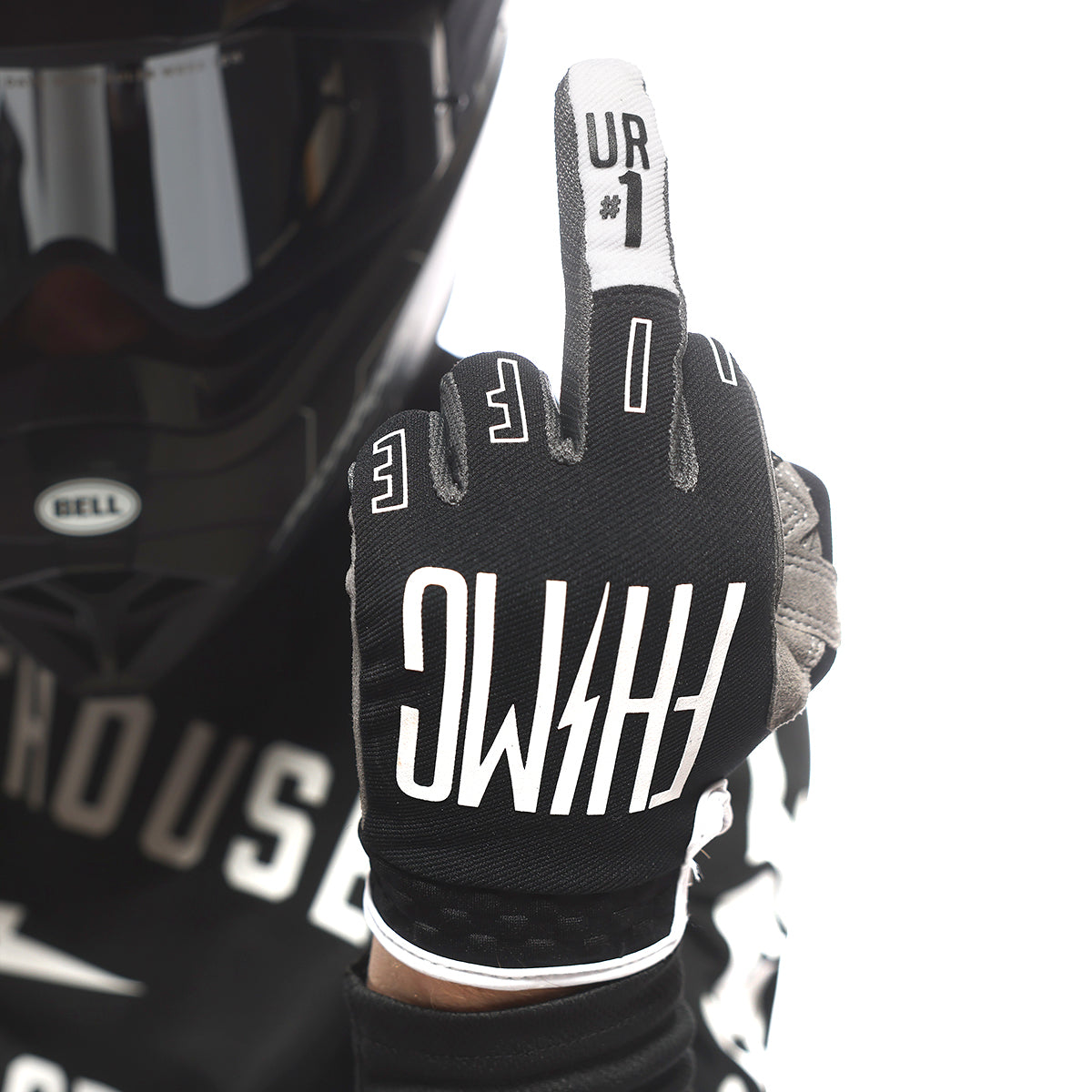 Speed Style The Bird Glove - Black/White