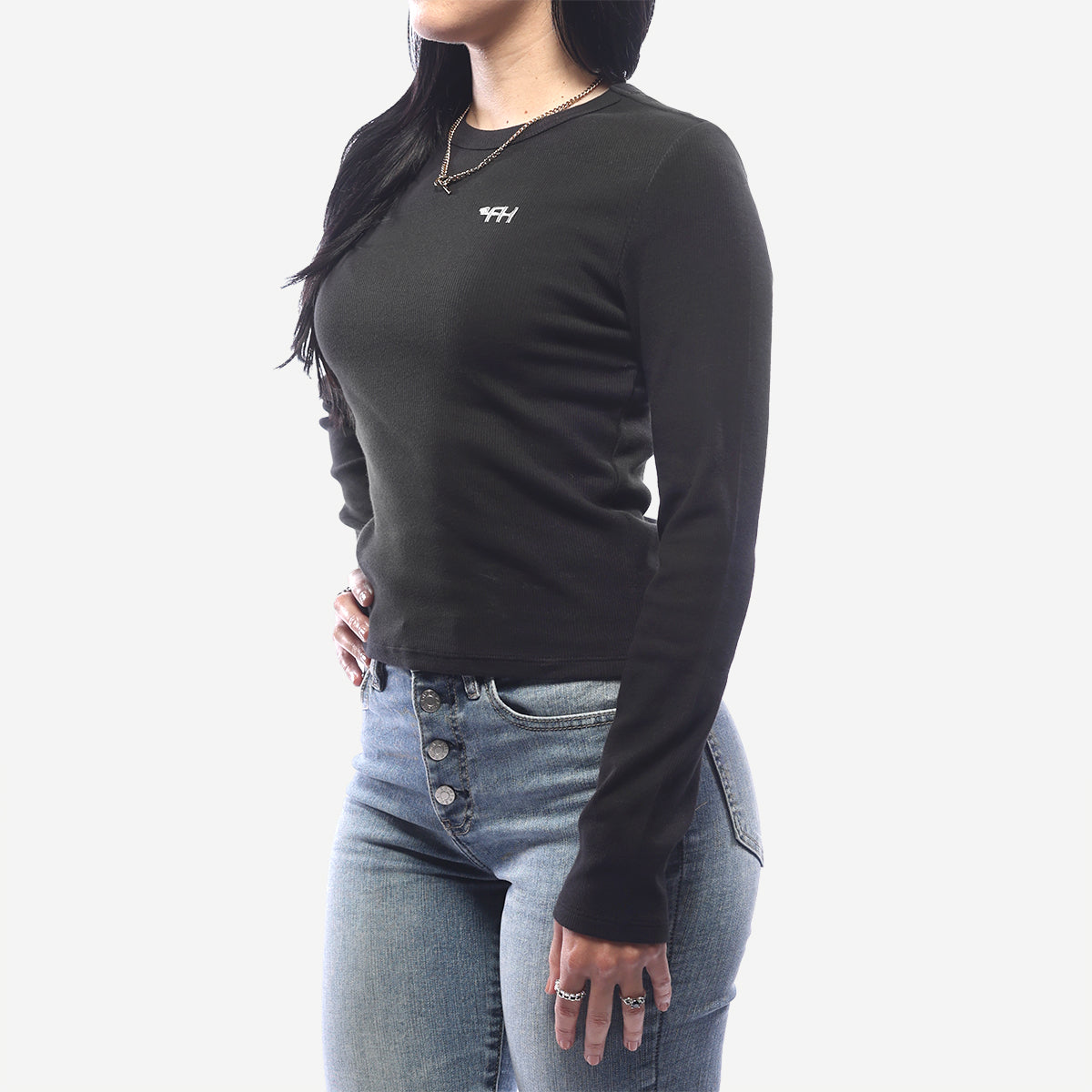 Flight Long Sleeve Women's Tee - Black