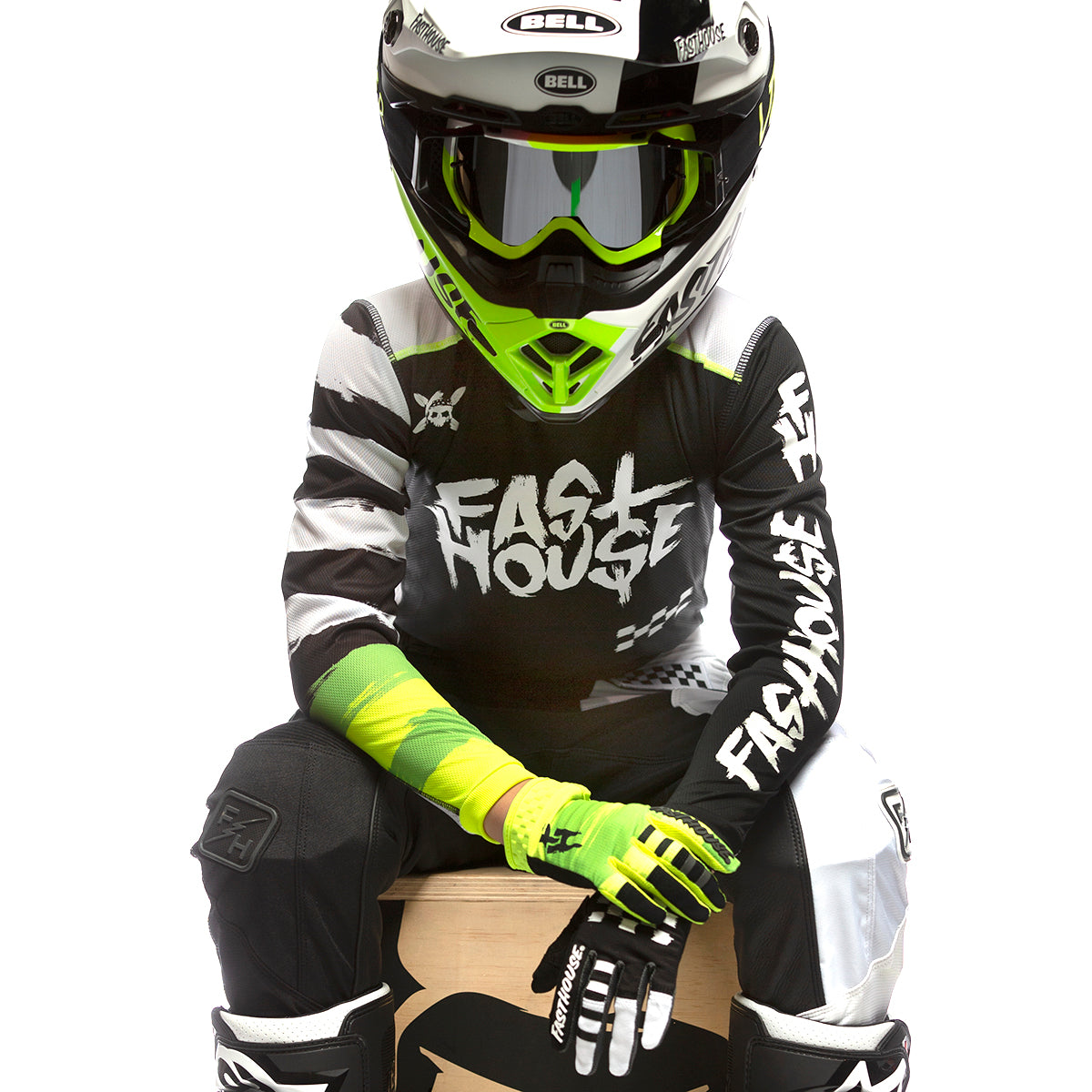 Speed Style Jester Youth Glove - High Viz/Black