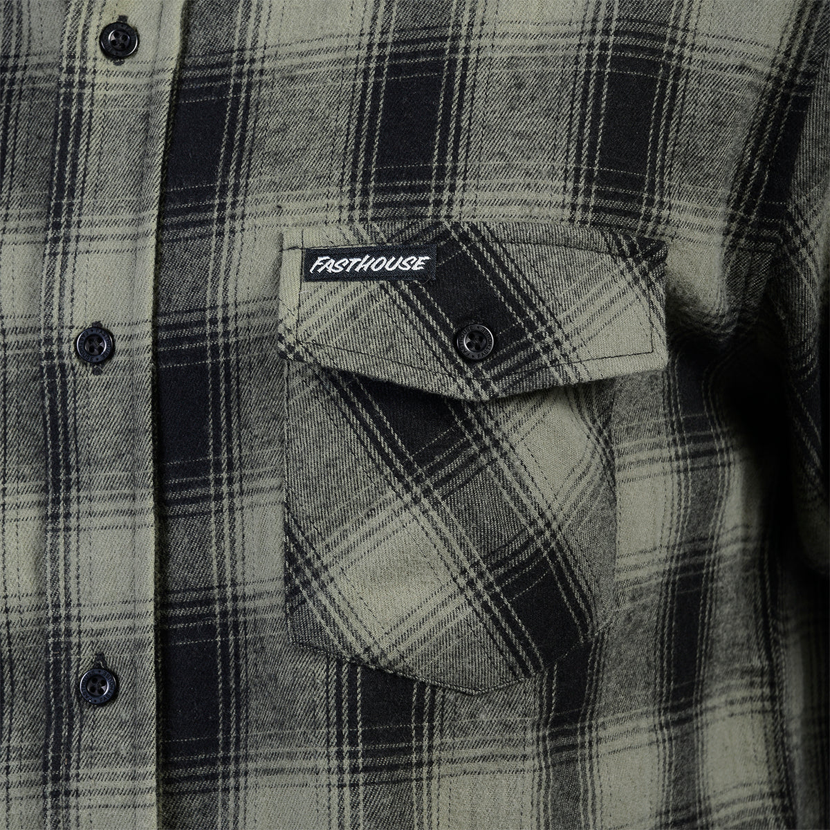 Saturday Night Special Flannel - Olive/Black