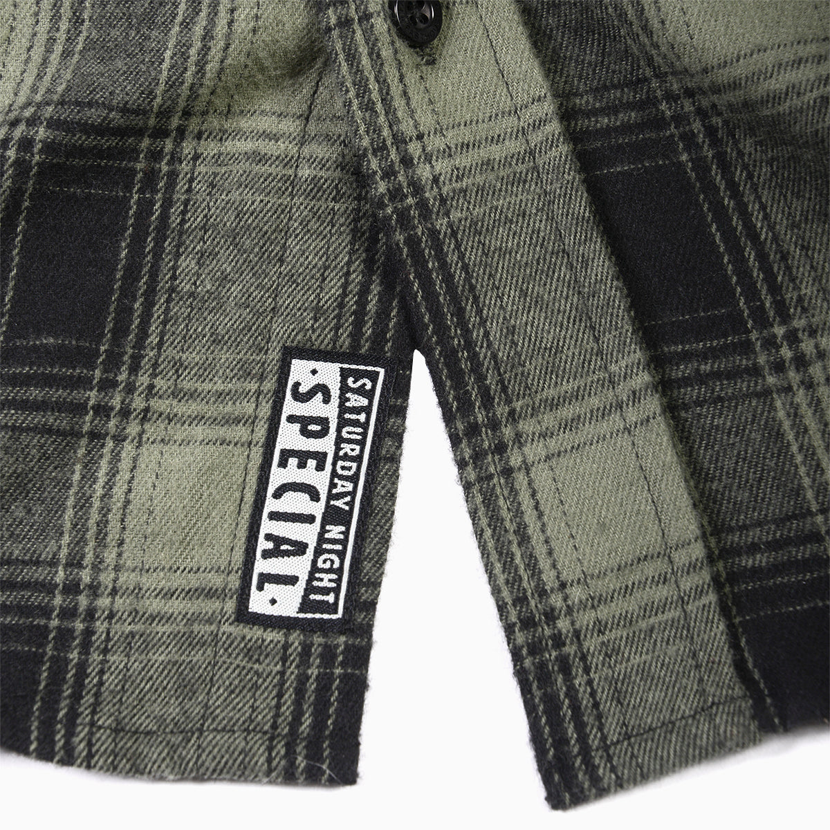 Saturday Night Special Flannel - Olive/Black