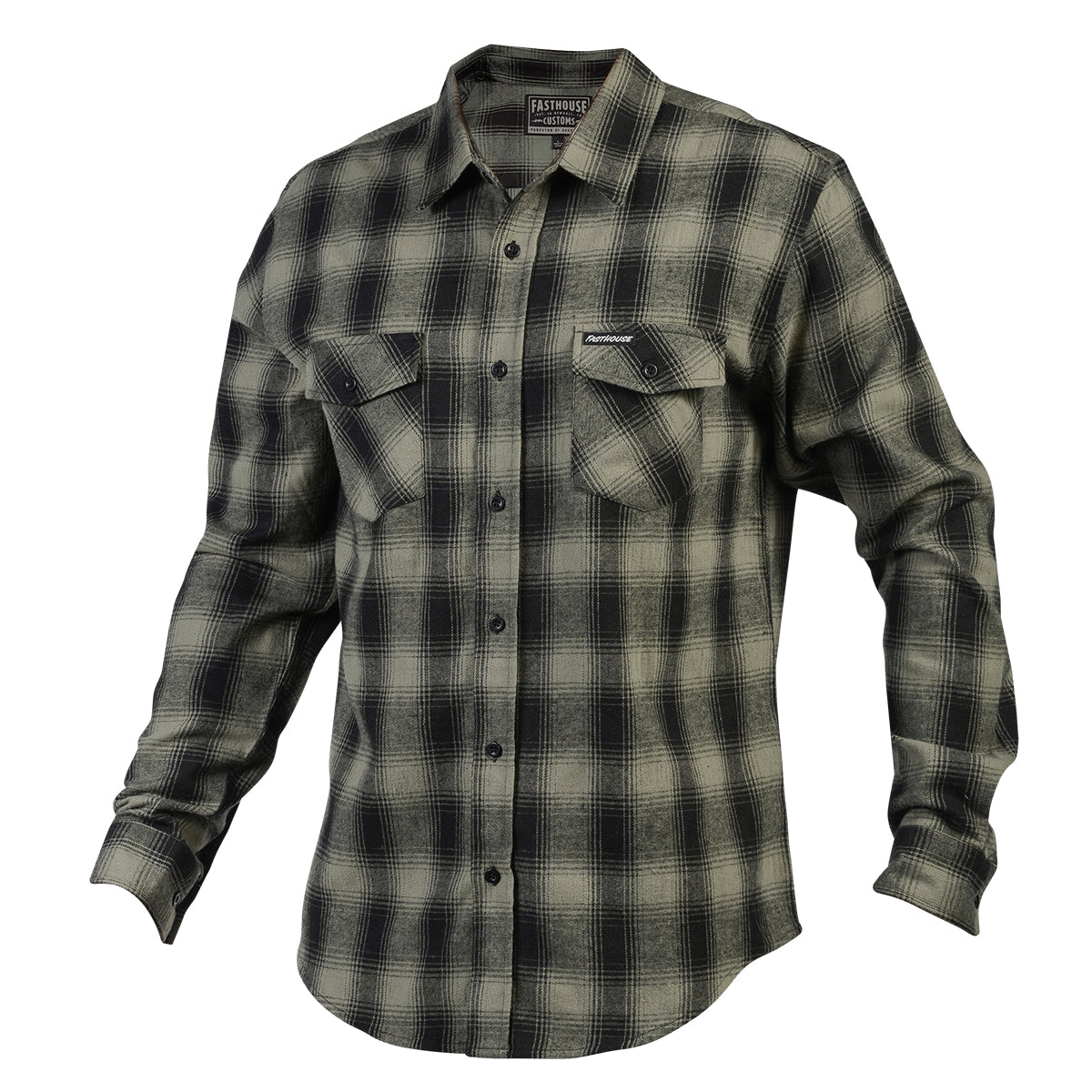 Saturday Night Special Flannel - Olive/Black