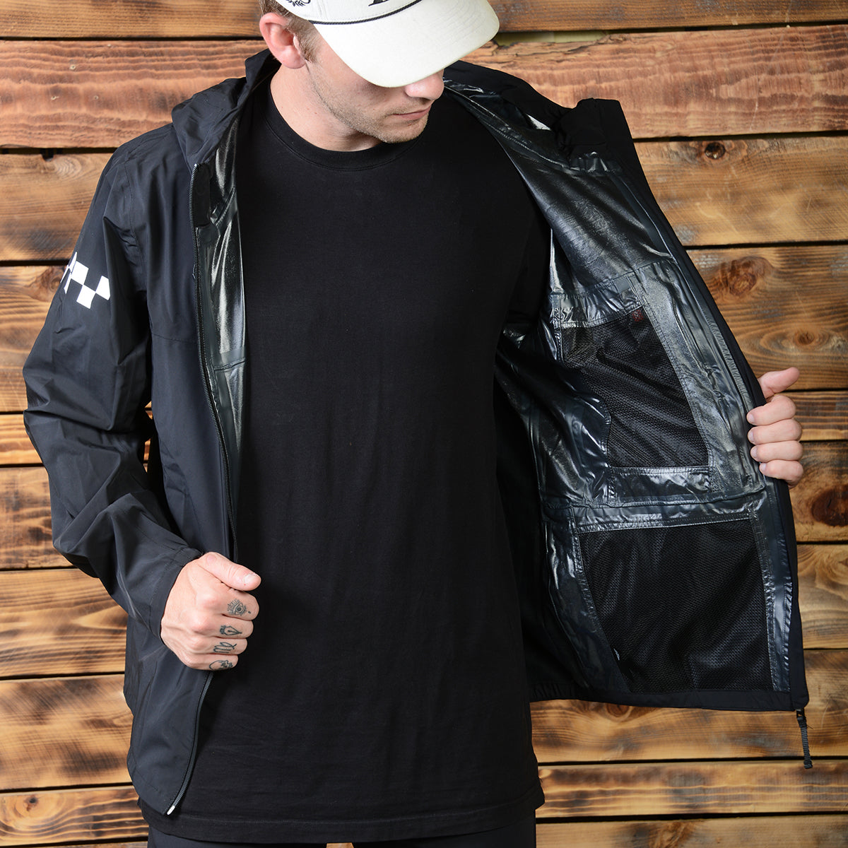 Statement Packable Windbreaker - Black