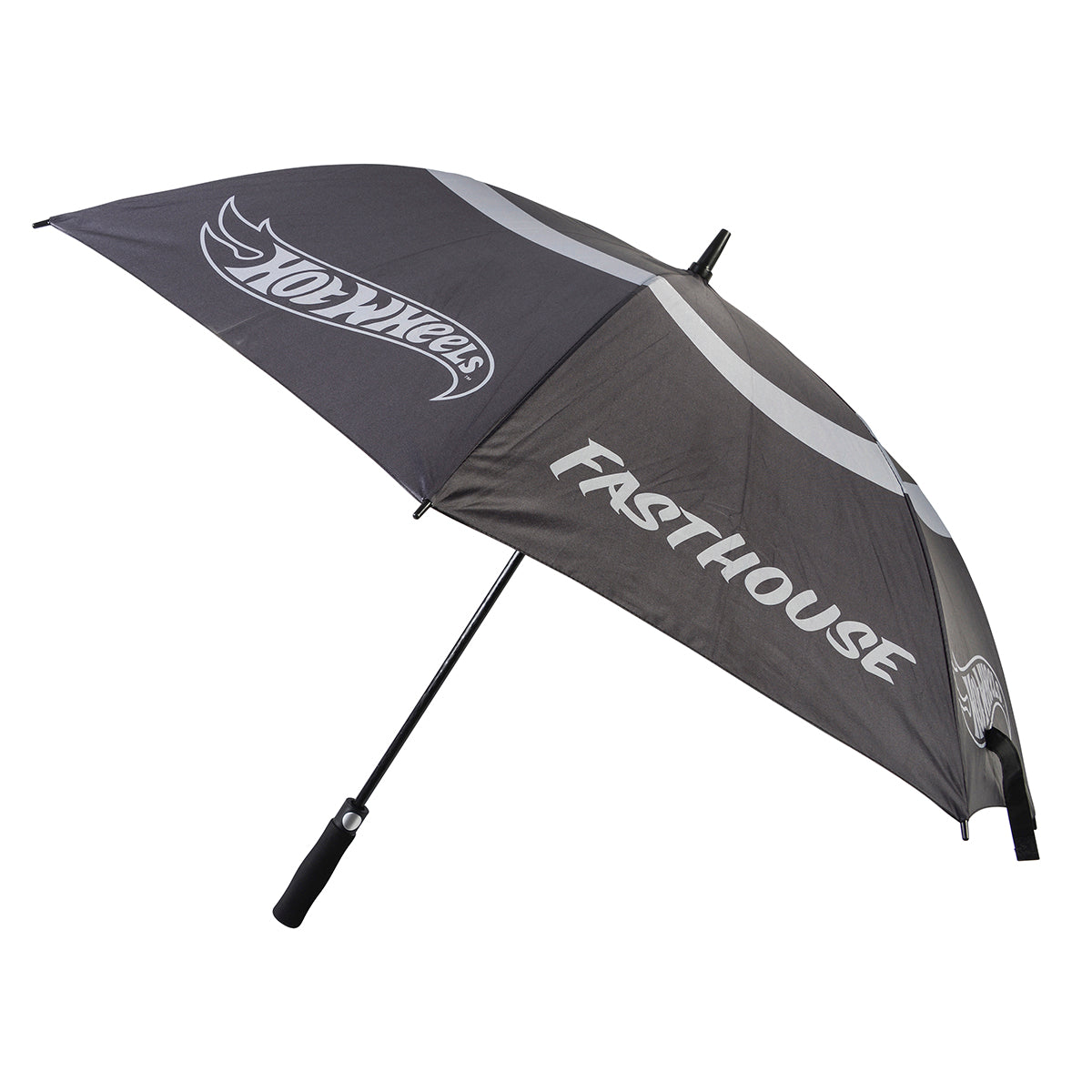 The Smiley Hot Wheels Umbrella - Black/Gray