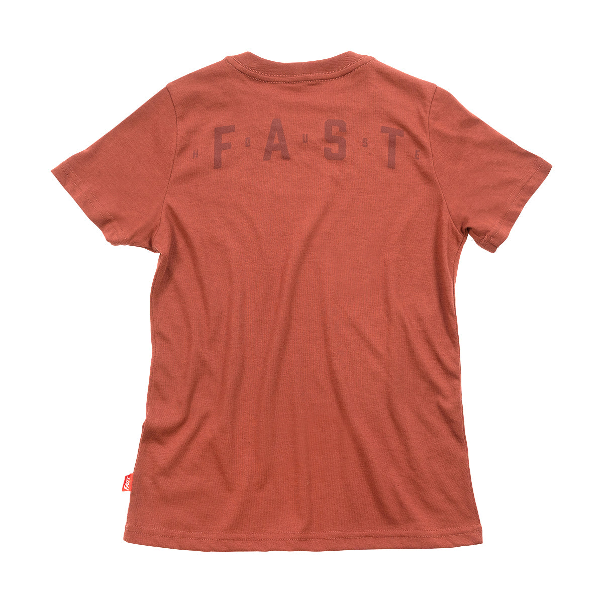 Evoke SS Youth Tech Tee - Rust