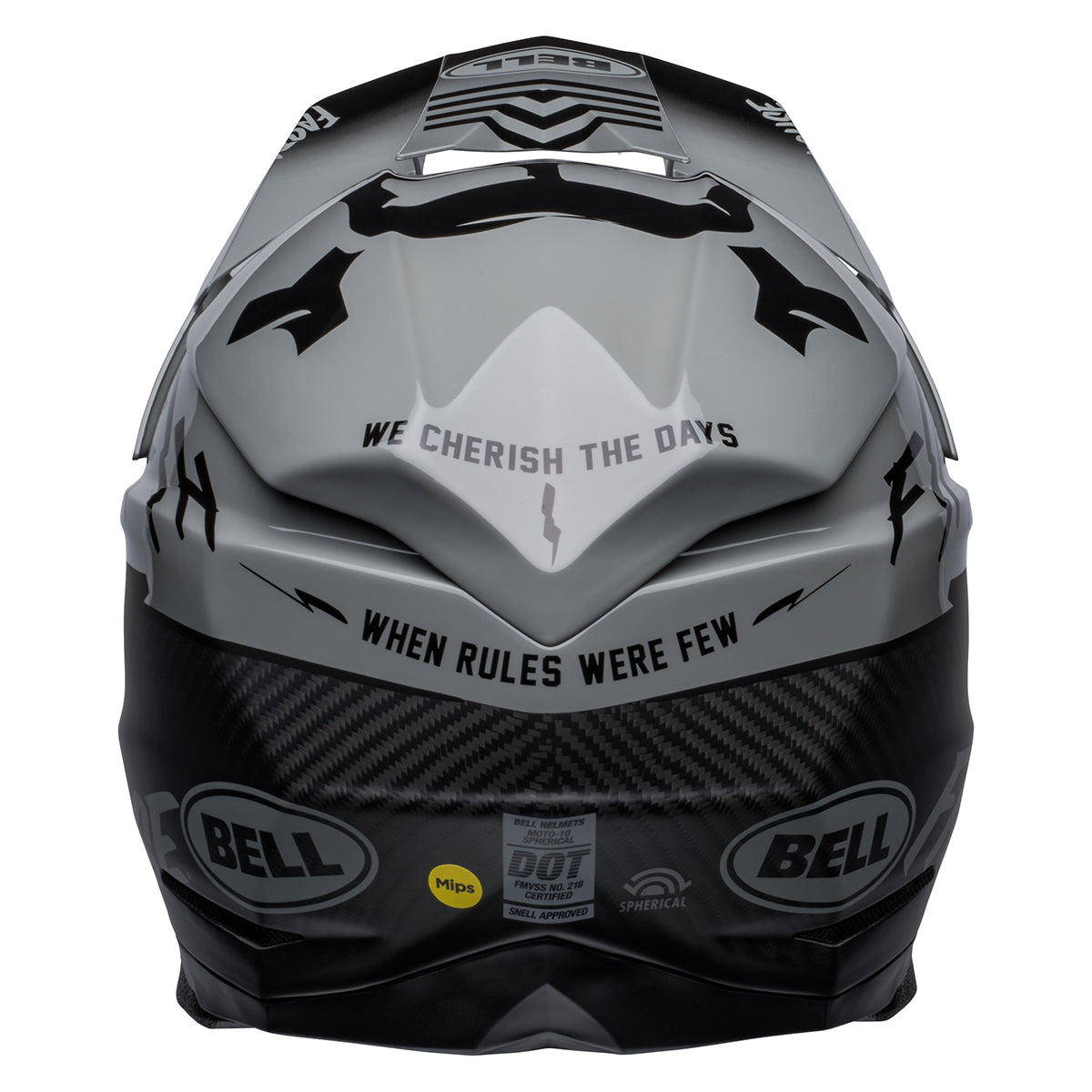 Bell Moto-10 Spherical Fasthouse Limited Edition BMF Helmet - Gray/Black