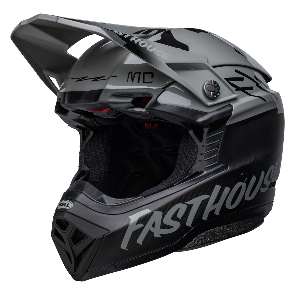 Bell Moto-10 Spherical Fasthouse Limited Edition BMF Helmet - Gray/Black