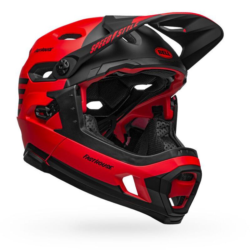 Bell  Super DH MTB Helmet - Red / Black