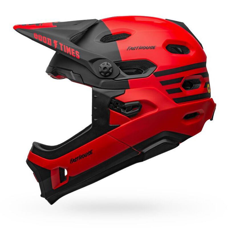 Bell  Super DH MTB Helmet - Red / Black